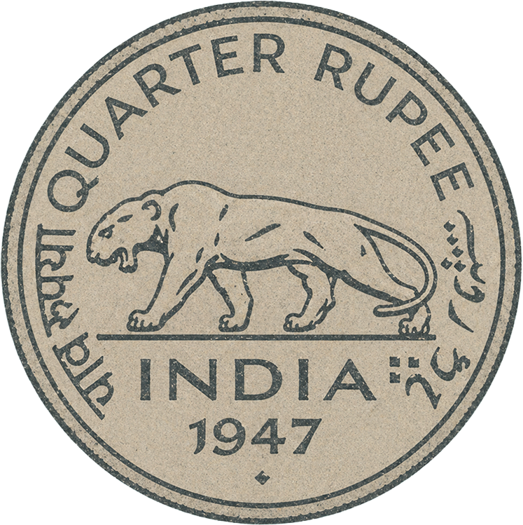 India 1947 Coin Illustration
